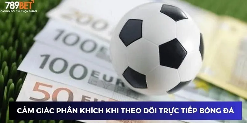 Cảm giác phấn khích khi theo dõi trực tiếp bóng đá